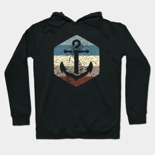 Anchor | 70's Vintage Cracked Style Hoodie